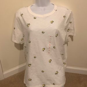 NWT Old Navy Cotton Short Sleeve Lemon Tee in XL
